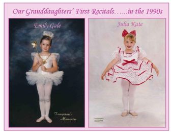 Emily's and Julia's first recitals...in the 1990s for FB